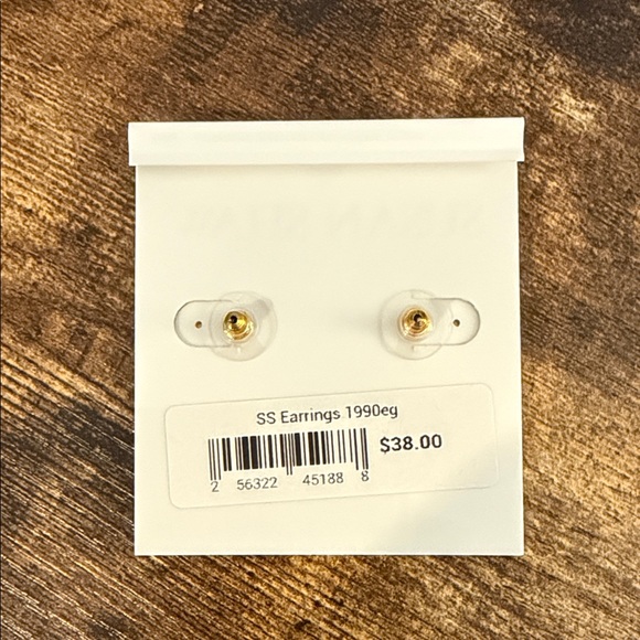 Gold Equestrian Coin Earrings - Picture 3 of 3